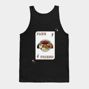 Fake Friends Tattoo Design Tank Top